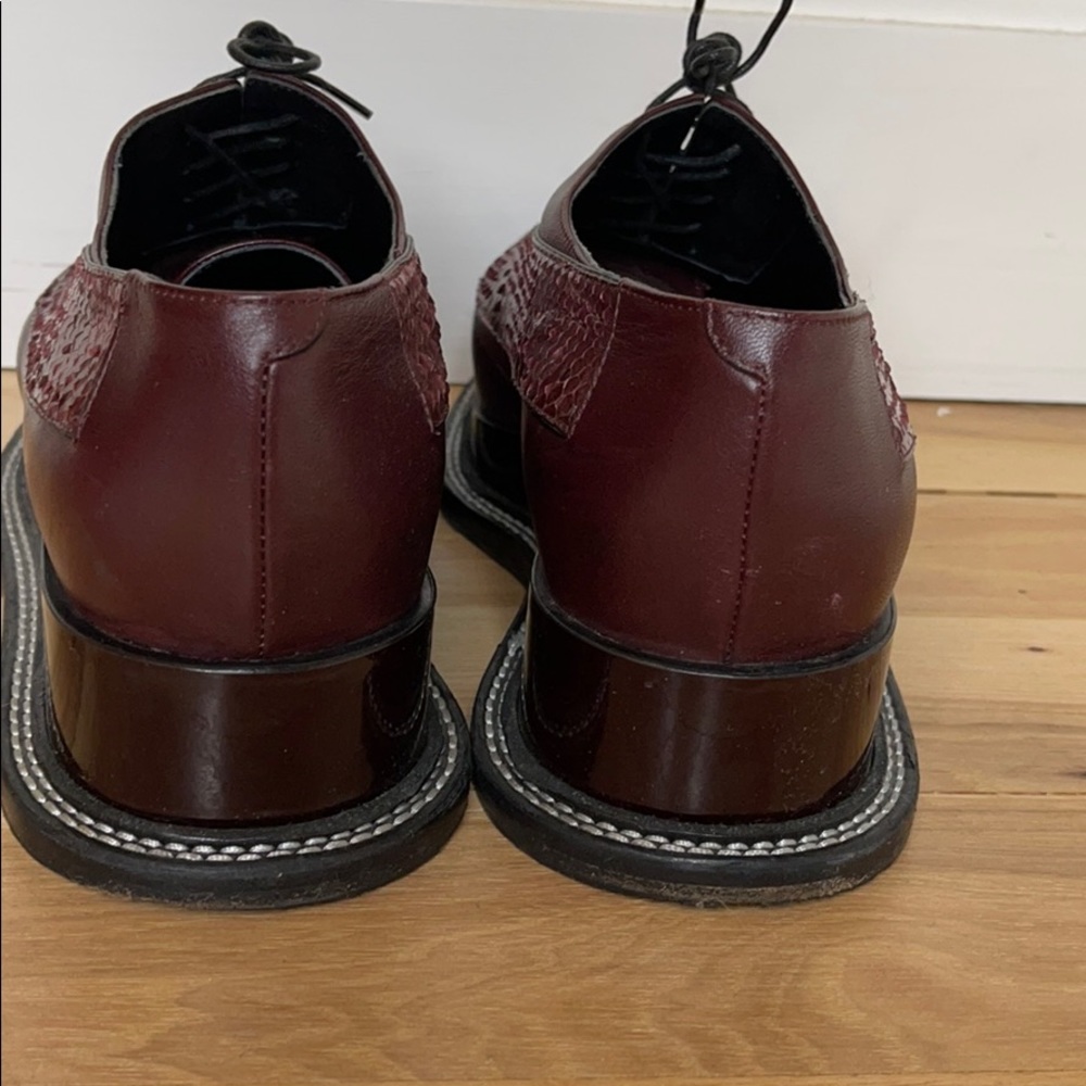 Jill Sander Maroon Python Creeper Size W40 - image 2